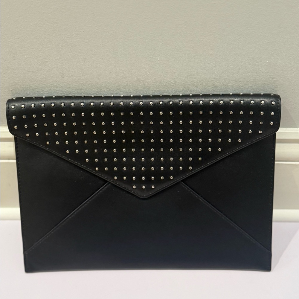 Rebecca Minkoff Studded Black Clutch New